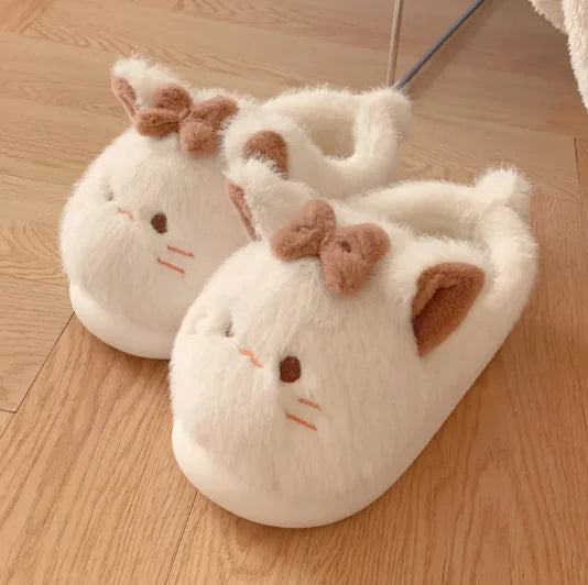 Kawaii Cat Cotton Slippers