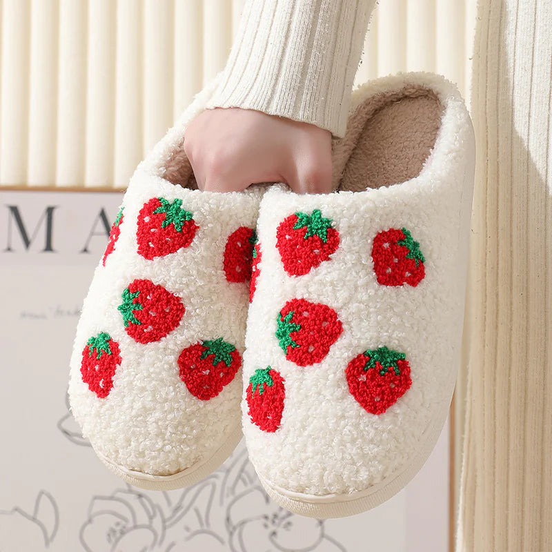 Fruit Designed Cotton Slippers