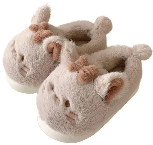 Kawaii Cat Cotton Slippers