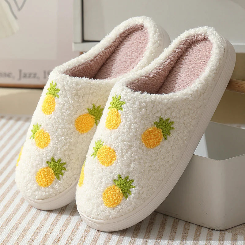 Fruit Designed Cotton Slippers