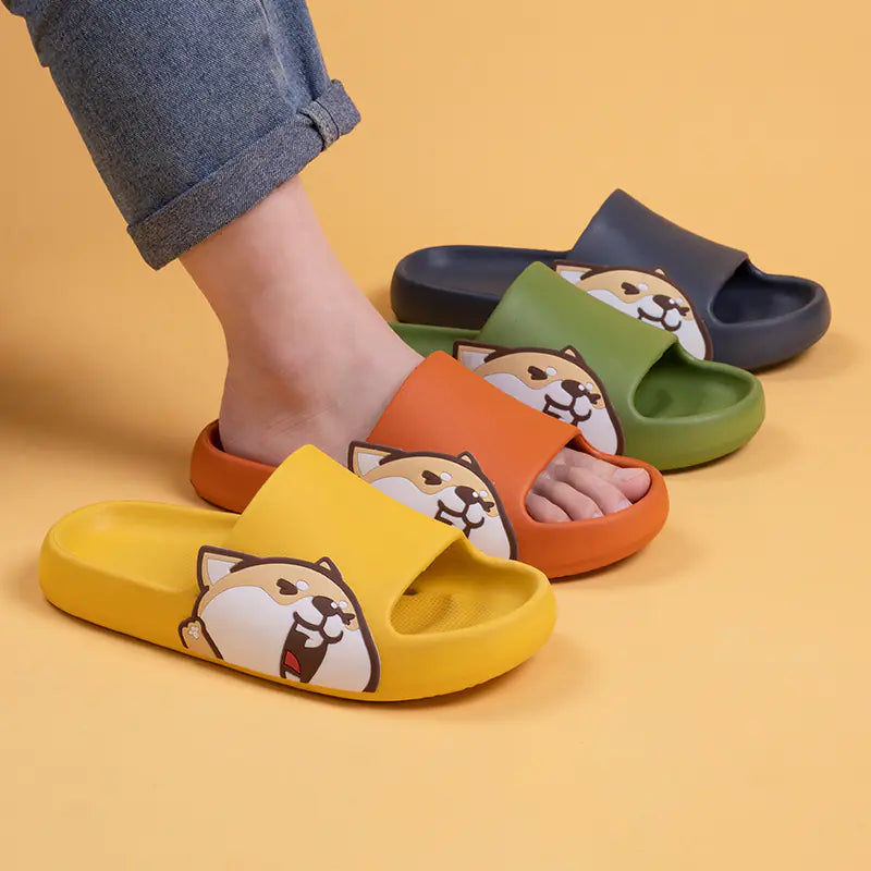 Shiba Inu Cartoon Incisor Indoor Slippers