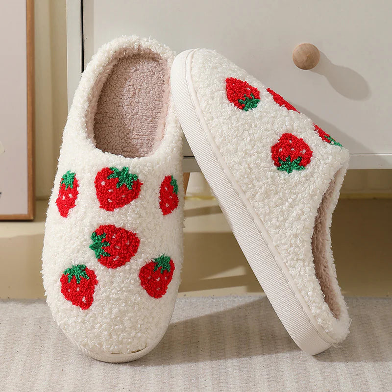 Fruit Designed Cotton Slippers