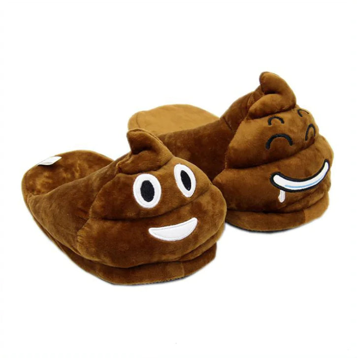 Emoji Adult Cotton Slippers - Plush Home Slippers