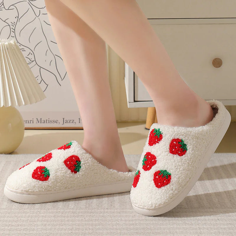 Fruit Designed Cotton Slippers