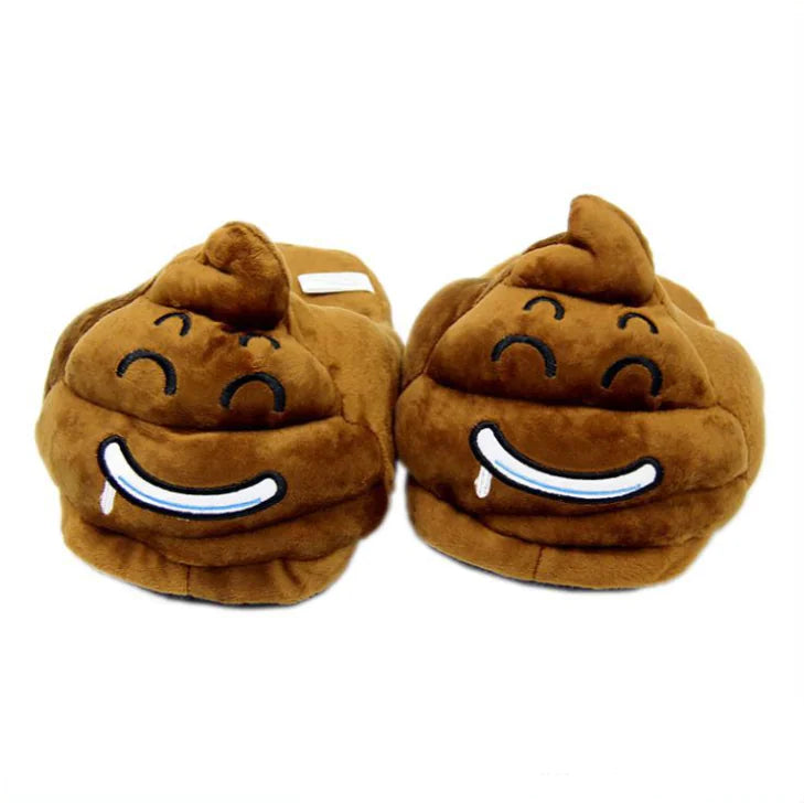 Emoji Adult Cotton Slippers - Plush Home Slippers