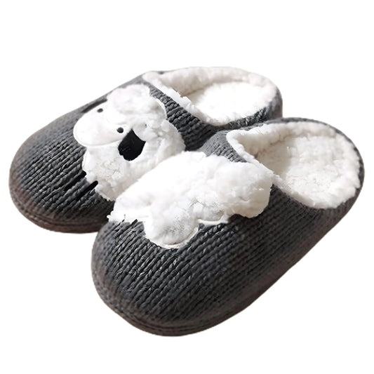 TYOMXA Fuzzy Slippers Warm Fluffy Slippers Plush Animal Slippers Cute Slippers For Women Houseshoes For Women (6.5Sheep)