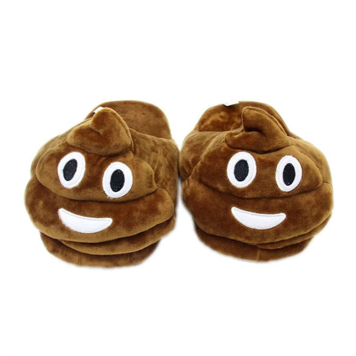 Emoji Adult Cotton Slippers - Plush Home Slippers