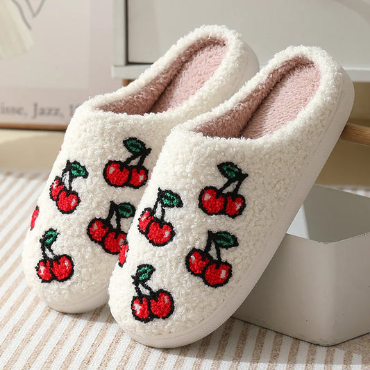 Fruit Designed Cotton Slippers