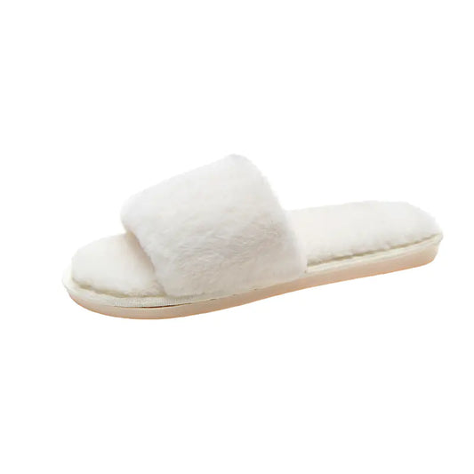 New Ladies Fashion Suede Plush Slippers