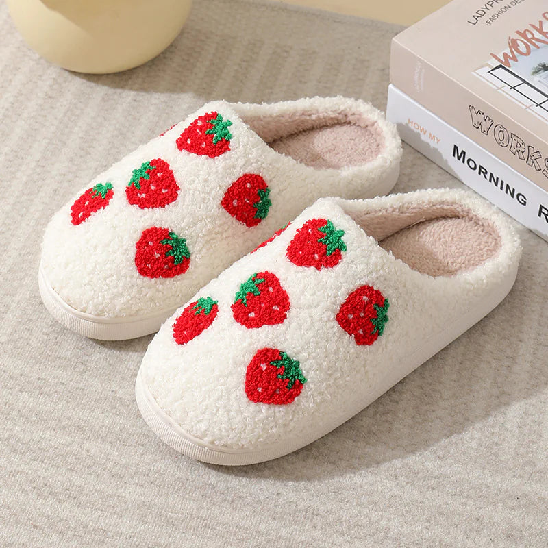 Fruit Designed Cotton Slippers